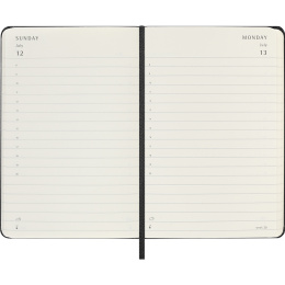 Kalender 12M Daily 2026 Hardcover Pocket Black i gruppen Papir & Blok / Kalendere / 12 mdr kalendere hos Pen Store (136090)
