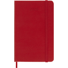 Kalender 12M Daily 2026 Hardcover Pocket Red i gruppen Papir & Blok / Kalendere / 12 mdr kalendere hos Pen Store (136093)