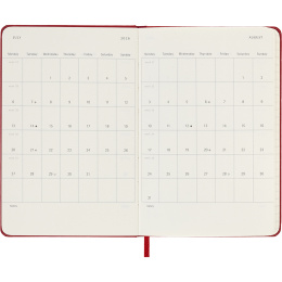 Kalender 12M Daily 2026 Hardcover Pocket Red i gruppen Papir & Blok / Kalendere / 12 mdr kalendere hos Pen Store (136093)