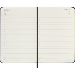 Kalender 12M Daily 2026 Hardcover Pocket Sapphire Blue i gruppen Papir & Blok / Kalendere / 12 mdr kalendere hos Pen Store (136095)