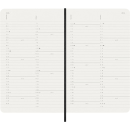 Kalender 12M Monthly 2026 Softcover Large Black i gruppen Papir & Blok / Kalendere / 12 mdr kalendere hos Pen Store (136097)
