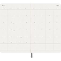 Kalender 12M Monthly 2026 Softcover Large Black i gruppen Papir & Blok / Kalendere / 12 mdr kalendere hos Pen Store (136097)