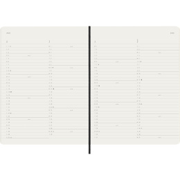 Kalender 12M Monthly 2026 Softcover XL Black i gruppen Papir & Blok / Kalendere / 12 mdr kalendere hos Pen Store (136099)