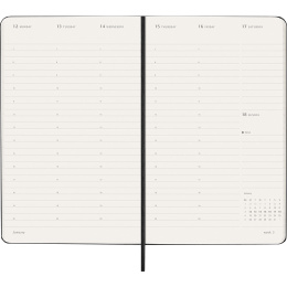 Kalender 12M Weekly Vertical PRO 2026 Hardcover Large Black i gruppen Papir & Blok / Kalendere / 12 mdr kalendere hos Pen Store (136100)