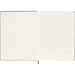 Kalender 12M Weekly Vertical PRO 2026 Hardcover XL Black i gruppen Papir & Blok / Kalendere / 12 mdr kalendere hos Pen Store (136101)