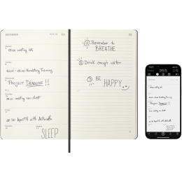 Kalender 12M M+ Digital Planner Weekly Note 2026 Large Black i gruppen Papir & Blok / Kalendere / 12 mdr kalendere hos Pen Store (136103)
