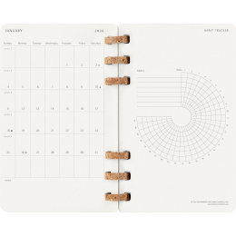 Kalender 12M Spiral Planner 2026 Large Black i gruppen Papir & Blok / Kalendere / 12 mdr kalendere hos Pen Store (136104)