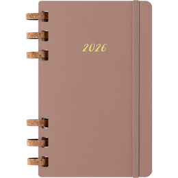 Kalender 12M Spiral Planner 2026 Large Almond i gruppen Papir & Blok / Kalendere / 12 mdr kalendere hos Pen Store (136105)