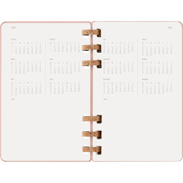 Kalender 12M Spiral Planner 2026 Large Almond i gruppen Papir & Blok / Kalendere / 12 mdr kalendere hos Pen Store (136105)