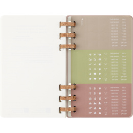 Kalender 12M Spiral Planner 2026 Large Almond i gruppen Papir & Blok / Kalendere / 12 mdr kalendere hos Pen Store (136105)