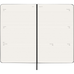 Kalender 12M Weekly Horizontal 2026 Hardcover Large Black i gruppen Papir & Blok / Kalendere / 12 mdr kalendere hos Pen Store (136106)