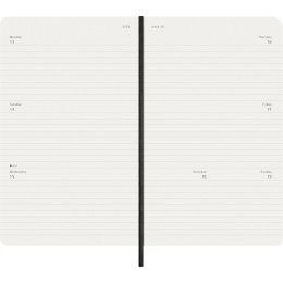 Kalender 12M Weekly Horizontal 2026 Softcover Large Black i gruppen Papir & Blok / Kalendere / 12 mdr kalendere hos Pen Store (136107)