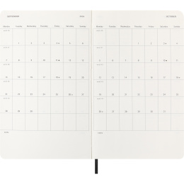 Kalender 12M Weekly Horizontal 2026 Softcover Large Black i gruppen Papir & Blok / Kalendere / 12 mdr kalendere hos Pen Store (136107)
