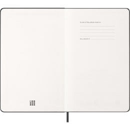 Kalender 12M Weekly Notebook 2026 Hardcover Large Black i gruppen Papir & Blok / Kalendere / 12 mdr kalendere hos Pen Store (136110)
