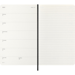 Kalender 12M Weekly Notebook 2026 Softcover Large Black i gruppen Papir & Blok / Kalendere / 12 mdr kalendere hos Pen Store (136111)