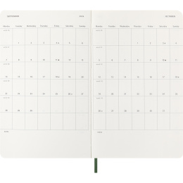 Kalender 12M Weekly Notebook 2026 Softcover Large Black i gruppen Papir & Blok / Kalendere / 12 mdr kalendere hos Pen Store (136111)