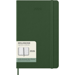 Kalender 12M Weekly Notebook 2026 Hardcover Large Myrtle Green i gruppen Papir & Blok / Kalendere / 12 mdr kalendere hos Pen Store (136112)