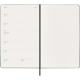 Kalender 12M Weekly Notebook 2026 Hardcover Large Myrtle Green i gruppen Papir & Blok / Kalendere / 12 mdr kalendere hos Pen Store (136112)