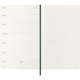 Kalender 12M Weekly Notebook 2026 Softcover Large Myrtle Green i gruppen Papir & Blok / Kalendere / 12 mdr kalendere hos Pen Store (136113)