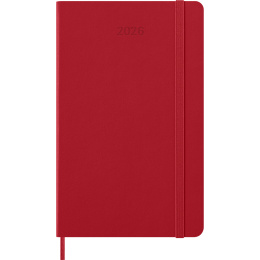 Kalender 12M Weekly Notebook 2026 Hardcover Large Red i gruppen Papir & Blok / Kalendere / 12 mdr kalendere hos Pen Store (136115)