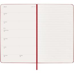 Kalender 12M Weekly Notebook 2026 Hardcover Large Red i gruppen Papir & Blok / Kalendere / 12 mdr kalendere hos Pen Store (136115)