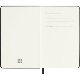 Kalender 12M Weekly Notebook 2026 Hardcover Pocket Black i gruppen Papir & Blok / Kalendere / 12 mdr kalendere hos Pen Store (136118)