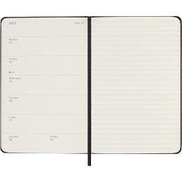 Kalender 12M Weekly Notebook 2026 Hardcover Pocket Black i gruppen Papir & Blok / Kalendere / 12 mdr kalendere hos Pen Store (136118)