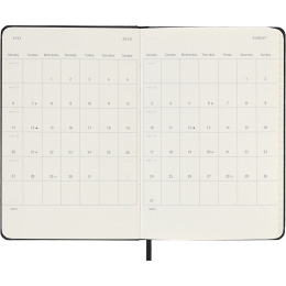 Kalender 12M Weekly Notebook 2026 Hardcover Pocket Black i gruppen Papir & Blok / Kalendere / 12 mdr kalendere hos Pen Store (136118)