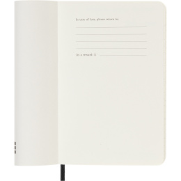 Kalender 12M Weekly Notebook 2026 Softcover Pocket Black i gruppen Papir & Blok / Kalendere / 12 mdr kalendere hos Pen Store (136119)