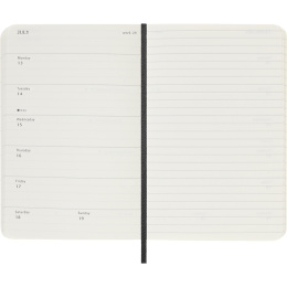 Kalender 12M Weekly Notebook 2026 Softcover Pocket Black i gruppen Papir & Blok / Kalendere / 12 mdr kalendere hos Pen Store (136119)