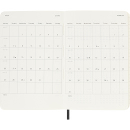 Kalender 12M Weekly Notebook 2026 Softcover Pocket Black i gruppen Papir & Blok / Kalendere / 12 mdr kalendere hos Pen Store (136119)