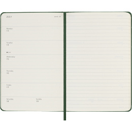Kalender 12M Weekly Notebook 2026 Hardcover Pocket Myrtle Green i gruppen Papir & Blok / Kalendere / 12 mdr kalendere hos Pen Store (136120)