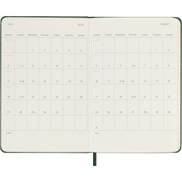 Kalender 12M Weekly Notebook 2026 Hardcover Pocket Myrtle Green i gruppen Papir & Blok / Kalendere / 12 mdr kalendere hos Pen Store (136120)
