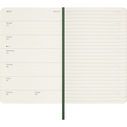 Kalender 12M Weekly Notebook 2026 Softcover Pocket Myrtle Green i gruppen Papir & Blok / Kalendere / 12 mdr kalendere hos Pen Store (136121)