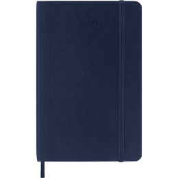 Kalender 12M Weekly Notebook 2026 Softcover Pocket Sapphire Blue i gruppen Papir & Blok / Kalendere / 12 mdr kalendere hos Pen Store (136122)