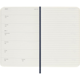 Kalender 12M Weekly Notebook 2026 Softcover Pocket Sapphire Blue i gruppen Papir & Blok / Kalendere / 12 mdr kalendere hos Pen Store (136122)