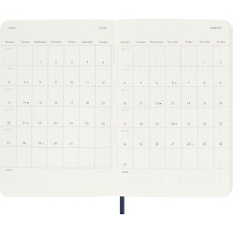 Kalender 12M Weekly Notebook 2026 Softcover Pocket Sapphire Blue i gruppen Papir & Blok / Kalendere / 12 mdr kalendere hos Pen Store (136122)