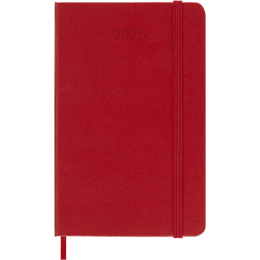 Kalender 12M Weekly Notebook 2026 Hardcover Pocket Red i gruppen Papir & Blok / Kalendere / 12 mdr kalendere hos Pen Store (136123)