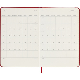 Kalender 12M Weekly Notebook 2026 Hardcover Pocket Red i gruppen Papir & Blok / Kalendere / 12 mdr kalendere hos Pen Store (136123)