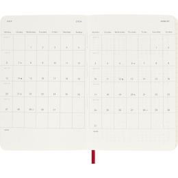 Kalender 12M Weekly Notebook 2026 Softcover Pocket Red i gruppen Papir & Blok / Kalendere / 12 mdr kalendere hos Pen Store (136124)