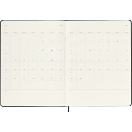 Kalender 12M Weekly Notebook 2026 Hardcover XL Black i gruppen Papir & Blok / Kalendere / 12 mdr kalendere hos Pen Store (136126)