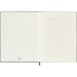 Kalender 12M Weekly Notebook 2026 Hardcover XL Sapphire Blue i gruppen Papir & Blok / Kalendere / 12 mdr kalendere hos Pen Store (136128)