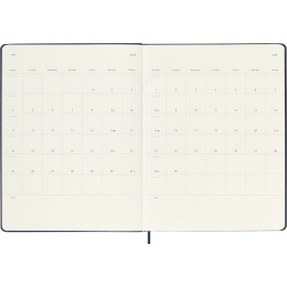 Kalender 12M Weekly Notebook 2026 Hardcover XL Sapphire Blue i gruppen Papir & Blok / Kalendere / 12 mdr kalendere hos Pen Store (136128)