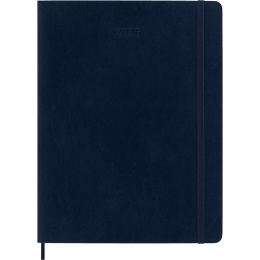 Kalender 12M Weekly Notebook 2026 Softcover XL Sapphire Blue i gruppen Papir & Blok / Kalendere / 12 mdr kalendere hos Pen Store (136129)
