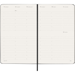 Kalender 12M Weekly Vertical 2026 Hardcover Large Black i gruppen Papir & Blok / Kalendere / 12 mdr kalendere hos Pen Store (136130)