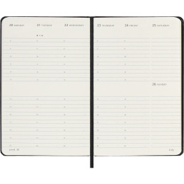 Kalender 12M Weekly Vertical 2026 Hardcover Pocket Black i gruppen Papir & Blok / Kalendere / 12 mdr kalendere hos Pen Store (136131)