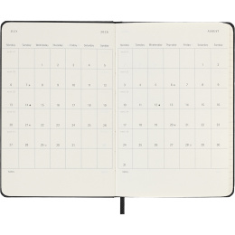 Kalender 12M Weekly Vertical 2026 Hardcover Pocket Black i gruppen Papir & Blok / Kalendere / 12 mdr kalendere hos Pen Store (136131)