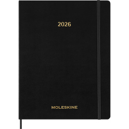 Kalender 12M Weekly Vertical Essential 2026 Softcover XXL Black i gruppen Papir & Blok / Kalendere / 12 mdr kalendere hos Pen Store (136134)