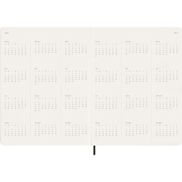 Kalender 12M Weekly Vertical Essential 2026 Softcover XXL Black i gruppen Papir & Blok / Kalendere / 12 mdr kalendere hos Pen Store (136134)