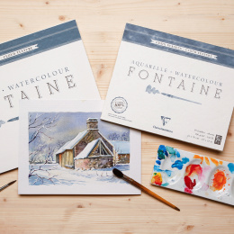 Fontaine Akvarelblok Cloud Texture 42x56 cm 300g i gruppen Papir & Blok / Kunstnerblok / Akvarelblok hos Pen Store (136139)